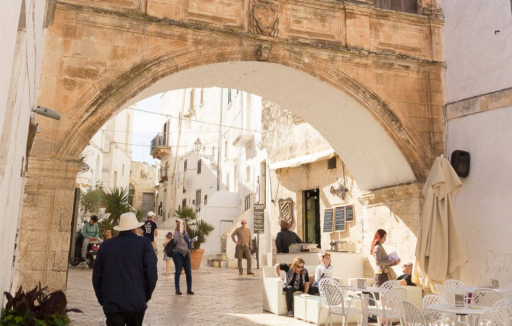 Strolling the white city Ostuni Italy